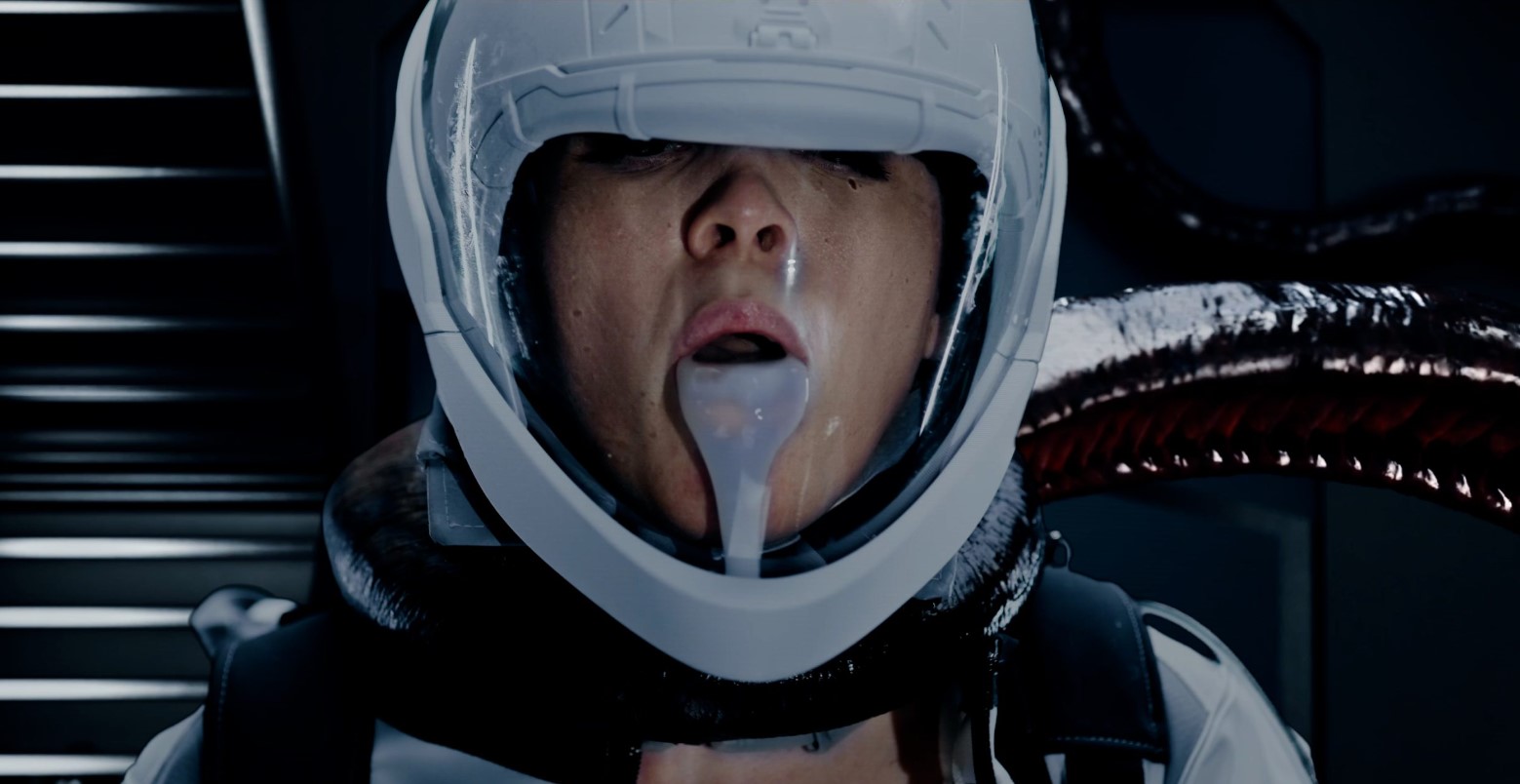 Monster with tentacles fucks astronaut Lottie Magne in space