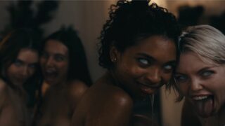 Parasitic lesbian student sex after return from  creepy house on a hill