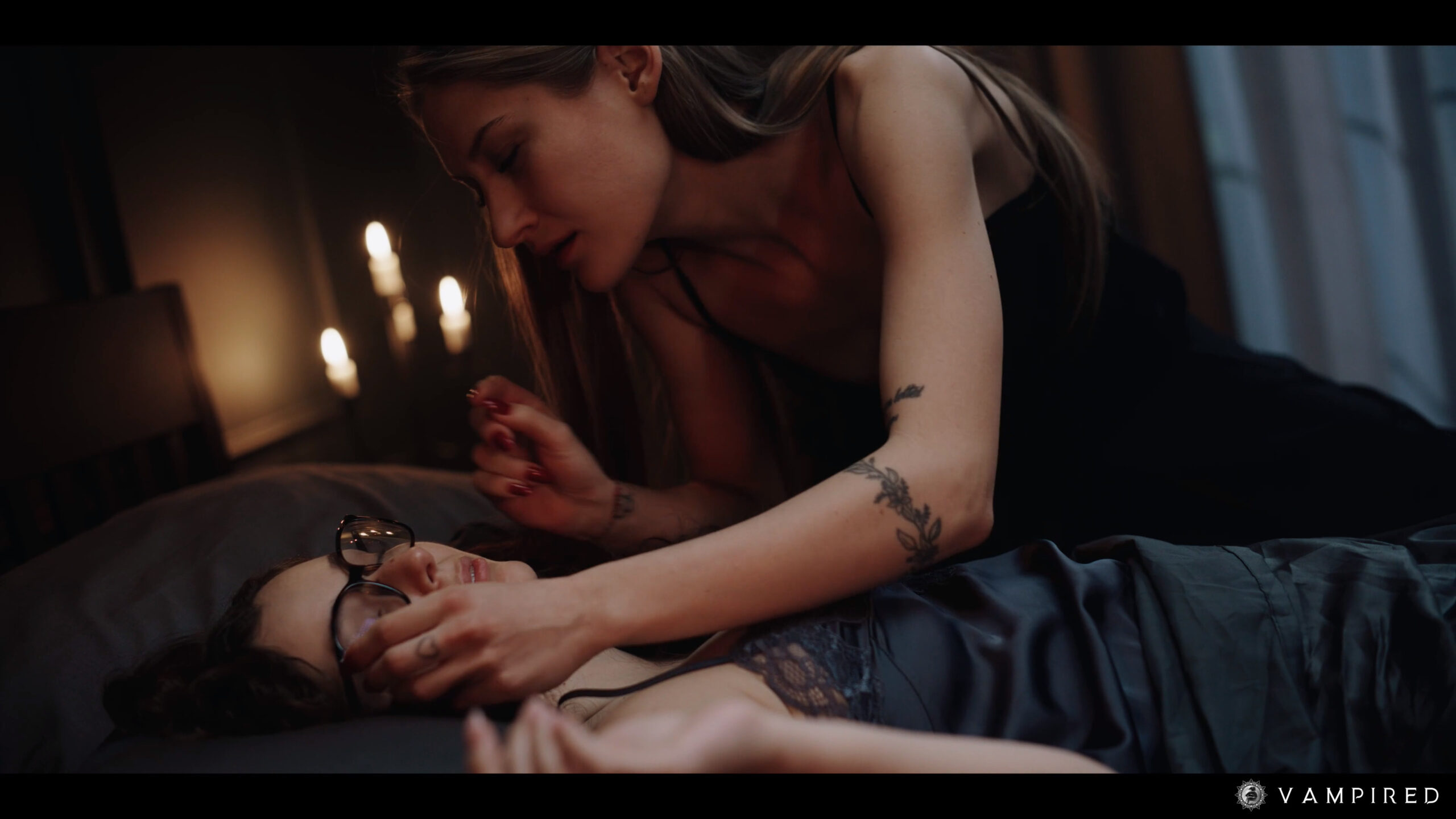 Lesbian vampire sex with them licking each other’s pussies